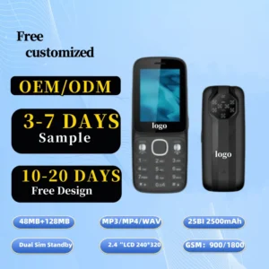 Factory Direct Feature Phone Big Battery 2G Dual SIM Mobile Phone