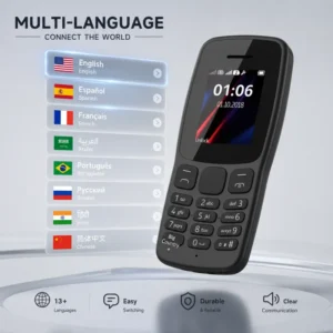 Factory Direct Sale Unlocked 2G Phone No Camera Simple Button Basic Mobile Phone Bulk 1.8 Inch Screen