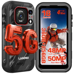 Factory Direct Supply LAGENIO Eagle Pro Mini Rugged Smartphone IP68/IP69K MIL STD 810H Android 16 Fingerprint 33W Outdoor Phone