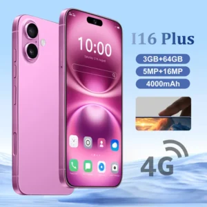Factory OEM 6.6″ HD 4G Smartphone I16 Plus 3GB+64GB 5MP+16MP 4000mAh Dual SIM Mobile Phones for Global Users