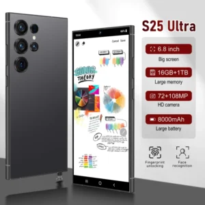 Factory Price New Original S25 Ultra 5G Deca Core HD 6.8inch 120Hz 7000mAh Dual Sim Android14 Smartphone 16GB+1TB