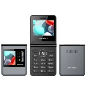 Factory Slim Mini Bar Phone 2.4/1.77 Inch Double Screen 2G Flip Feature Phone Dual SIM Card GSM Mini Cellphone