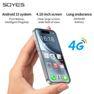 Fashion Style Xs19max Palm Size Smartphone 4.18inch 4G+64G Android 15.0 Octa Core 20MP Global 4G Mini Smart Phone