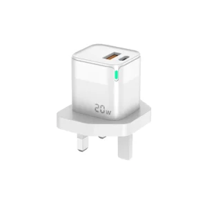Fast Mobile Charging Travel Adapter UK US EU Port with TYPE C and USB 20w PD Charger for Mobile Devices