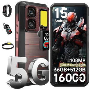 WP300 5G Unlocked Smartphone 16000mAh Battery 45W Fast Charge 108MP Camera Modular Accessories Rugged Smartphone