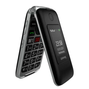 Flip Phone Mobile 4G Keypad Dual SIM Slim Feature Phone with FM 2.8inch Screen and 0.3MP Rear Camera for Senior