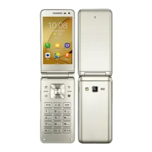 Folder2 G1650 Dual Sim White Original Android Touchscreen Flip Mobile Cell Phone Smartphone by Post