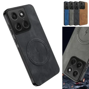 For Motorola Edge 70 Ultra X70 Air Pro Signature Magnetic Matte PU Leather Camera Lens Protection Back Case Cover