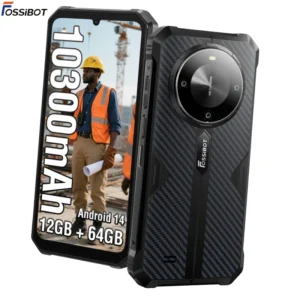 Fossibot F105 Outdoor Use Dropproof Mobile Phone IP68 Waterproof 6.745″ HD+ 10300mAh 20MP Camera Android 14 Rugged Smartphone