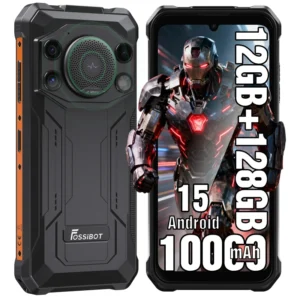 Fossibot F110L Best Rugged Smartphone Huge Battery 128G Fast Charging Gaming for Outdoor Work NFC Android 15 Rugged Phone