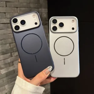 Frosted Magnetic Mobile Phone Case for iPhone 17 Air 16 Plus 15 14 13 12 11 Pro Max Hard Anti-Scratch Protect Cover