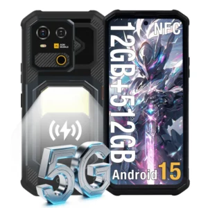 G3 Android 15 10000mAh Wireless Charge OTG 12GB+512GB Camping Light NFC Global Unlocked Rugged Cell Phone 5G Rugged Phone