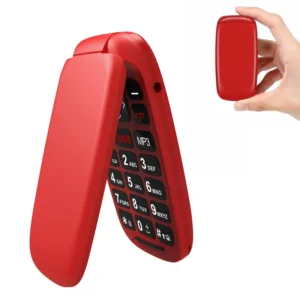 GSM Feature Phone 1.77 Inch Slim Model Dual Sim Mobile Phone with FM BT Easy to Use Basic Phone