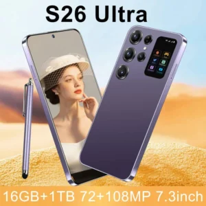 Galaxy S26 Ultra 5G Unlocked Smartphone 144Hz OLED Display 108MP Camera Dual SIM Card 16GB RAM 1TB Storage 7.3-inch Smartphone