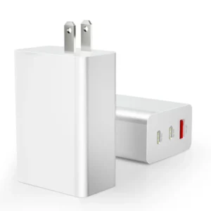 Gan 65W Charger Adapter 3 Ports Fast Charging Wall Cargador US Plug PD Mobile Adapter for Mobile Phone