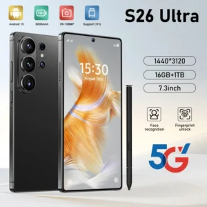 Global Version Original S26 Ultra 5G Smartphone 16GB 1TB Dual SIM Android 15 7.3 Inches HD OLED 144Hz 108MP French 100W Deca