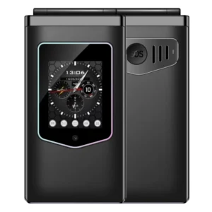 HAMTOD T8 4G Flip Phone EU Version 1500mAh Battery 2.8 Inch + 1.77 Inch VoLTE BT SOS OTG Smartphone for Seniors