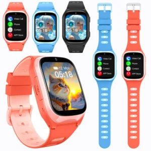HD 4G Android Children’s Phone & Watch with IPS Display GPS Video Calling SOS Camera Payment Curved Screen IP67 Waterproof KS02H