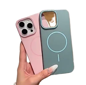 Hard Colorful PC Mobile Phone Case for iPhone 14 15 16 Pro Max Magnetic Wireless Charging Phone Cover for iPhone 17 Pro Max