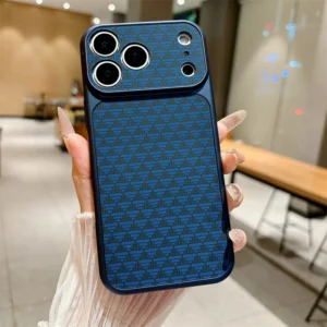 Hard PC Mobile Phone Case with Magnetic Charging Triangle Pattern for iPhone 17 16 15 14 13 12 Pro Max