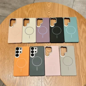 Hard PC Phone Case for Samsung Galaxy S26 Ultra S25 S24 S23 FE S22 Ultra Plus Magnetic Wireless Charging Shockproof Cover