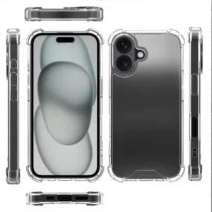 Hard Phone Case Rugged TPU PC Material Business Design Transparent Phone Cover for iPhone 16 Pro Max 16 Plus 17 Pro Max