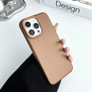 Hard Shell Case Corrugated Anti Slip PC Case Metal Painting Mobile Phone Case for Samsung S22 S22 Puls S23 Ultra Mobile Case