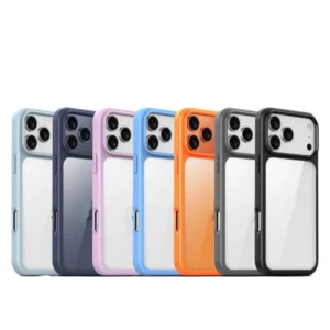 Hard Transparent Custom Clear Mobile Phone Cases for 17 16 15 14 13 12 Pro Max 17 Air TPU+Acrylic Air Cushion Shockproof Cover