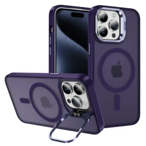 Heavy Duty Rugged Mobile Phone Case with Charging Function for Iphone 15 Pro Max Transparent Hard Cover