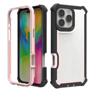 Heavy Duty Rugged Transparent Plastic Back Shell for iPhone 11 12 13 14 15 16 17 Mini Pro Max Mobile Phone Case