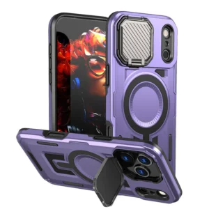 Heavy Duty Shockproof Shield Mobile Phone Case for iPhone 17 Pro Max Lens Stand Protection Cover
