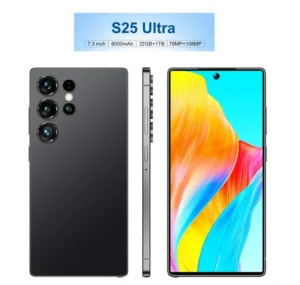 High Configuration 22G+1TB New S25 Ultra 7.3 Inch LTE 5G Dual SIM Smartphone Built-in Pen Full Screen HD 144Hz Display