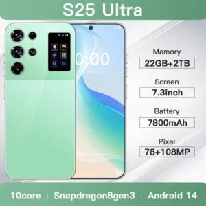 High Configuration Latest S25 Ultra Smart Phone 108MP LED Gaming Smartphone Android 15 5G HD 144Hz Display Global 5G C Ell Phones Dual SIM