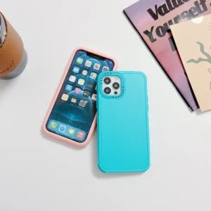 High End Solid Color PC Hard Case for iPhone 15 16 17 Air Pro Max Plus Shock Resistant Mobile Phone Case