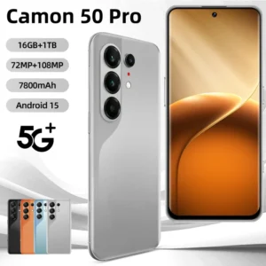 High Performance Camon50Pro 5G Smartphone 7.3 Inch Curved Screen 108MP Camera 16GB RAM 1TB Dual SIM Cellphone 5G Network