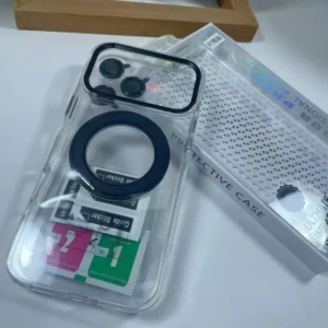 High Quality Clear Anti Yellowing tpu+pc Phone Case for iPhone Skin Feel Magnetic Shockproof Mobile Cover