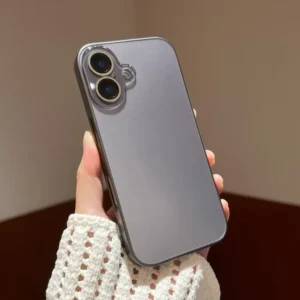 High Quality Luxury AG Matte Tempered Glass Mobile Phone Case for iPhone 16 15 14 13 12 11 Pro Max Frosted Shockproof Hard Cover
