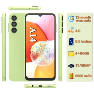 High Quality Original Mobile Phones A14 64GB [50MP Camera] [Dual SIM] Unlocked 4G Smartphone A14
