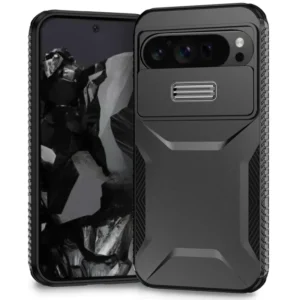 High Quality Shockproof Plastic Hard Case for Google Pixel 6A 7 7Pro 8 Pro 9A Sliding Push Window Mobile Phone