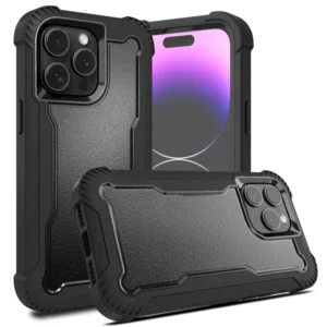 High Shockproof 3-in-1 Mobile Phone Case Thick TPU Design for iPhone 11 12 13 14 15 Pro Max 6 7 8 Plus XS XR Back Cover