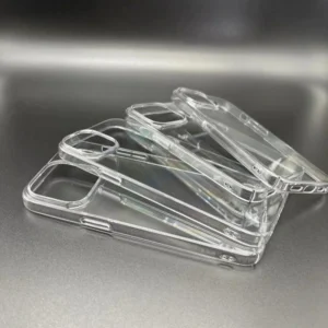 High Transparent Clear Anti Shock Magnetic Soft TPU 1.5mm Hard PC Wireless Charge Mobile Phone Case for 15