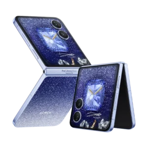 Honor Magic V Flip 2 Diamond Blue 5G LTE Smartphone 6.82″ FHD+ 21 9 Foldable 120Hz LTPO OLED Display Octa Core Snapdragon 8 Gen3