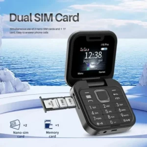 I16 Pro Dual SIM Dual Standby Flip Feature Phone for Elderly 2G Mobile Phone
