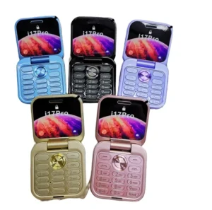 I17pro Flip Phone Mini 1.77 Inch Dual SIM 2G Network Quad Band Unlocking Foldable Small Mobile Phone