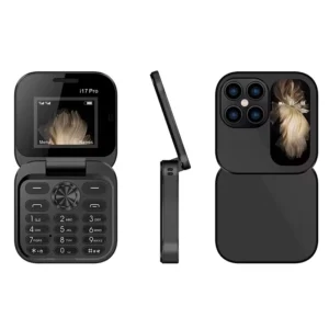 I17pro Flip Phone Mini 1.8 Inch Dual Sim 2G Network Quad Band Unlocking Foldable Small Mobile Phone
