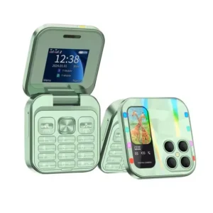 I18 Pro Flip Mobile Phone 2G GSM Dual SIM Standby Auto Call Recording Speed Dial FM Radio Fold Phone Type C Small Feature Phone