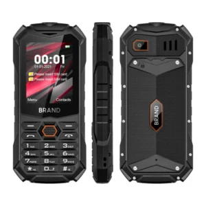 IP68 Waterproof 25BI 1800mAh Long Standby 2G GSM Dual SIM Rugged Feature Mobile Phone