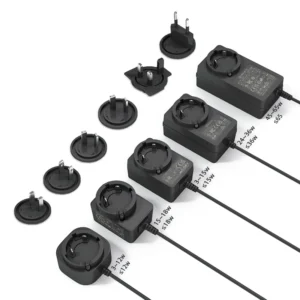 Interchangeable Power Adapter Wall Charger Adaptor 5V 9V 12V 24V 0.5A 1A 2A 3A 4A AC DC Power Adapters with UL FCC CE UKCA SAA