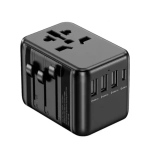 International Plug Converter Adaptor Worldwide Travel Charger Universal Adapter Plug with 3 USB and Type C