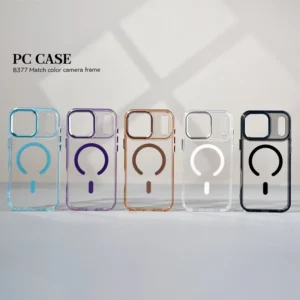 JOYPORODO B377 High Permeability Magnetic Transparent Phone Case for iPhone for Samsung for MI for Huawei Capa De Celular